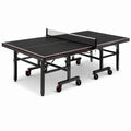 Table de tennis de table pliante en MDF et acier 274 cm x 152,5 cm x 76 cm noir