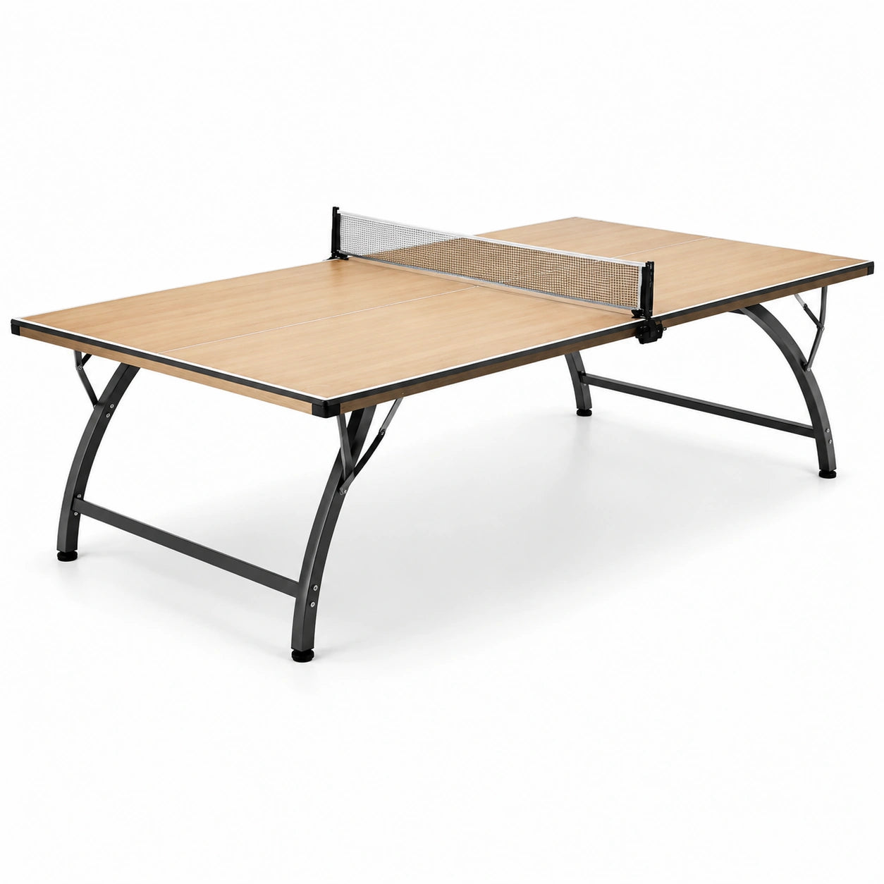 Table de ping-pong en bois et acier avec filet 274 cm