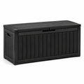 Coffre de rangement en résine noire extérieure